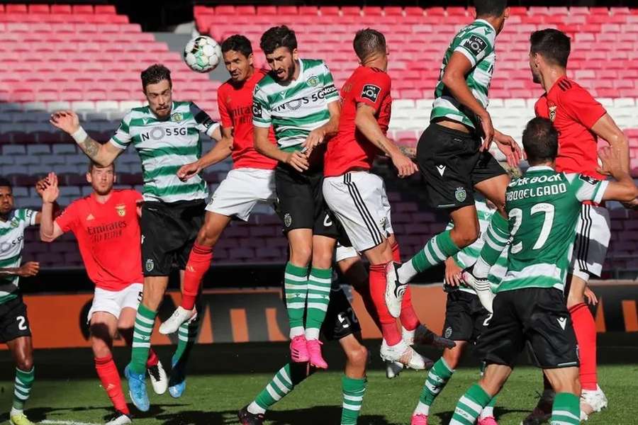 Benfica-Sporting durante a pandemia de Covid-19
