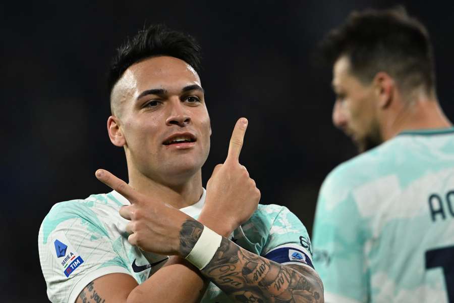 Lautaro Martínez festeja pelo Inter