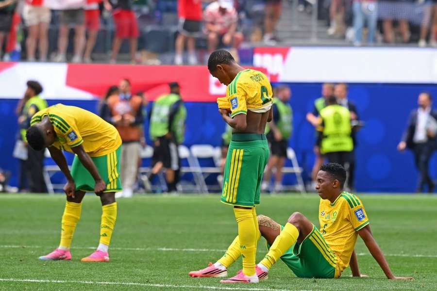 South Africa players crestfallen after Canada World Cup defeat