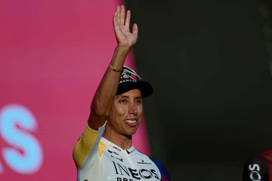 Egan Bernal à Tirana mercredi.