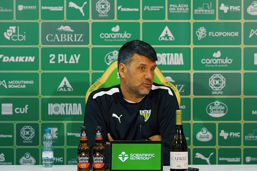 Cristiano Bacci, treinador do Tondela Cristiano Bacci, treinador do Tondela