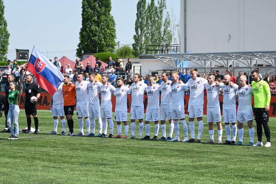 Archívna snímka reprezentantov Slovenska v malom futbale.