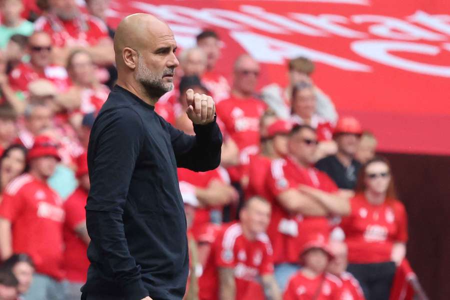 Guardiola com o Manchester City 