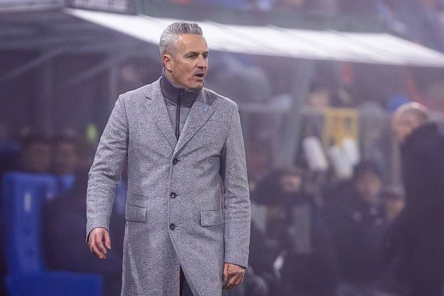 Tomáš Janotka během zápasu Sigmy s Lechem Poznaň.