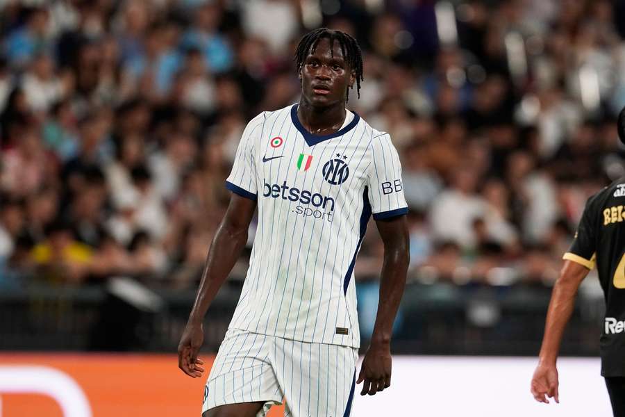 Yann‑Aurel Bisseck in action for Inter during a pre-season match against Manchester City in Hong Kong Yann‑Aurel Bisseck in action for Inter during a pre-season match against Manchester City in Hong Kong