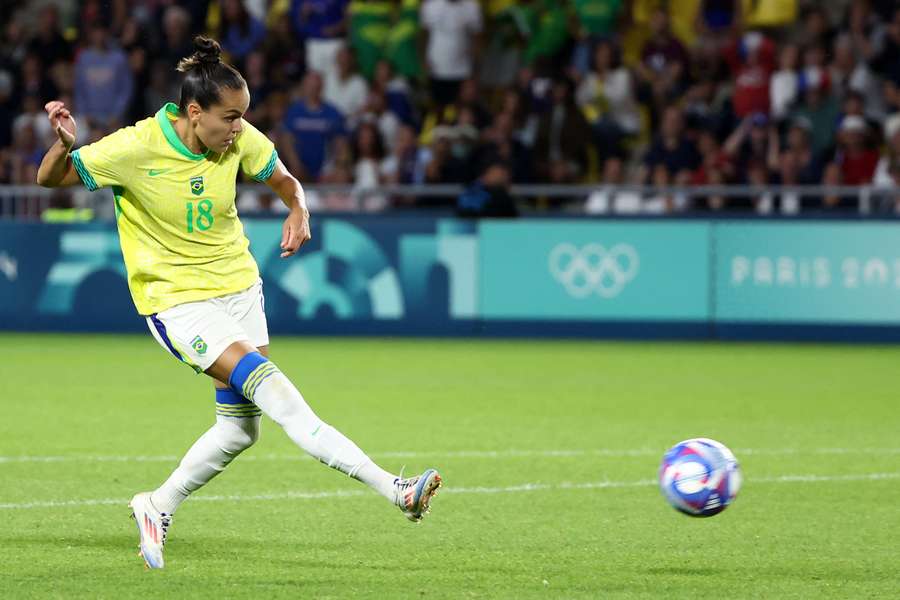 Gabi Portilho fez o gol da vitória do Brasil nas quartas