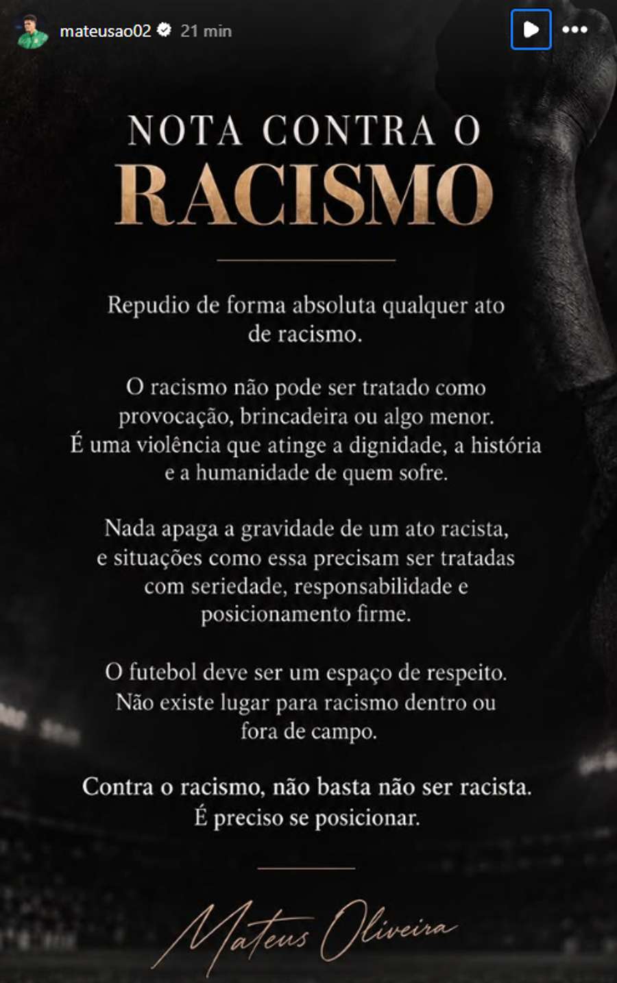 A publicação de Mateus Mendes A publicação de Mateus Mendes