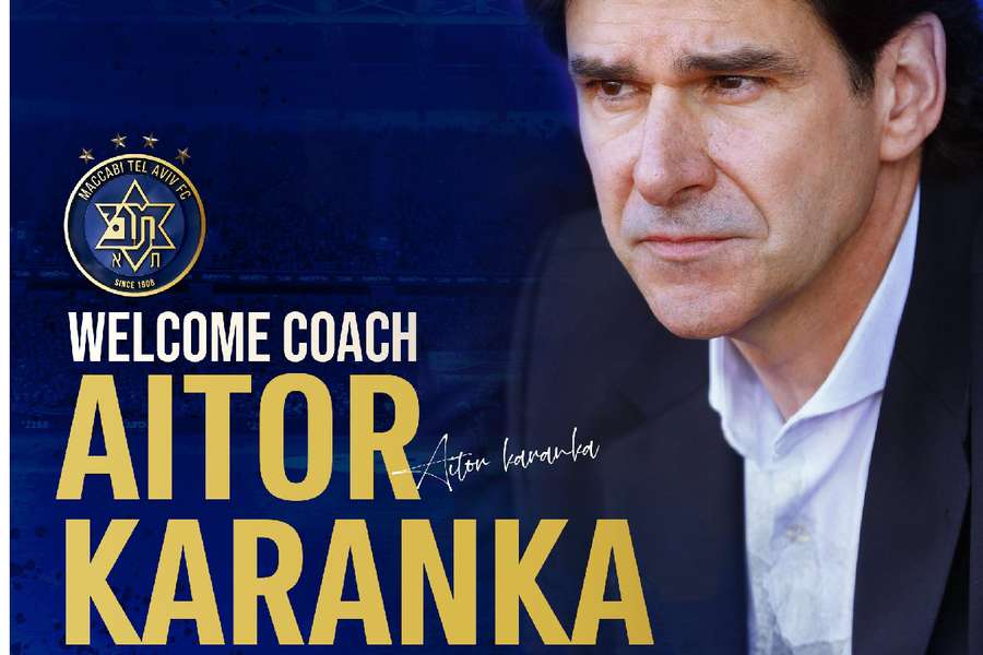 Aitor Karanka, nuevo entrenador del Maccabi Tel Aviv para la próxima temporada y media