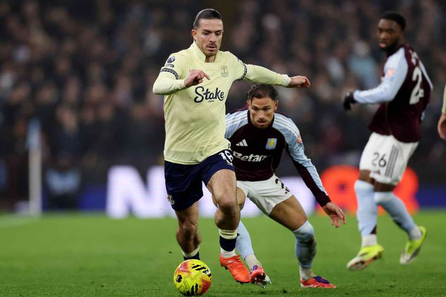 Grealish in action for Everton