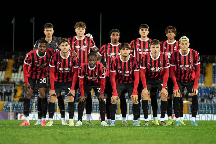 Il Milan Futuro contro il Pescara, a novembre