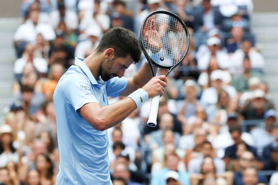 Djokovic no Open dos Estados Unidos.