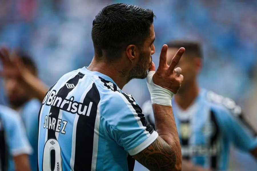 Luis Suárez voltou a brilhar com a camisola do Grémio