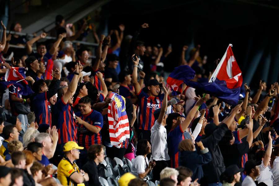 Johor Darul Ta'zim's fans during an Asian Champions League game
