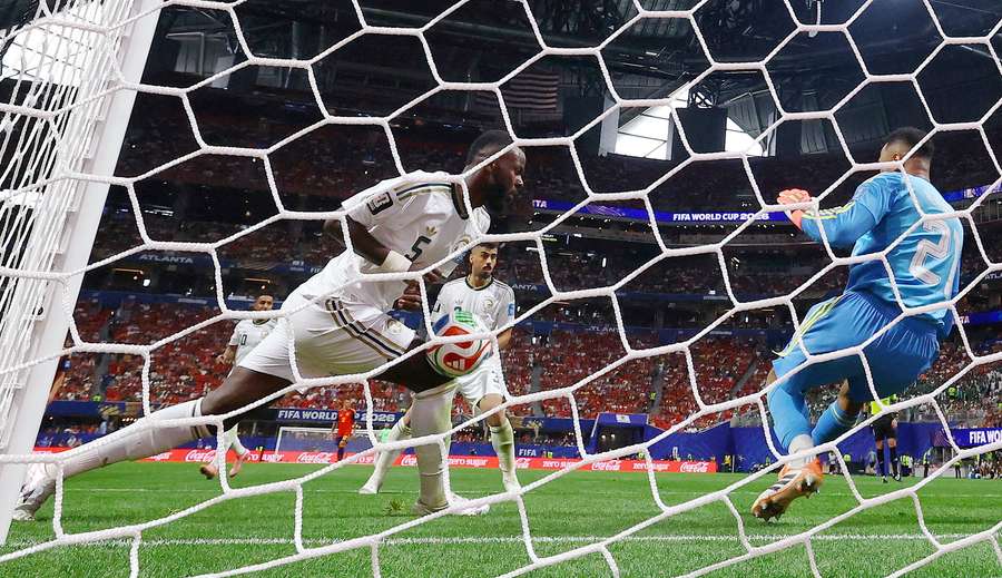 Saudi Arabia's Hassan Tambakti scores an own goal and the fourth goal for Spain Saudi Arabia's Hassan Tambakti scores an own goal and the fourth goal for Spain