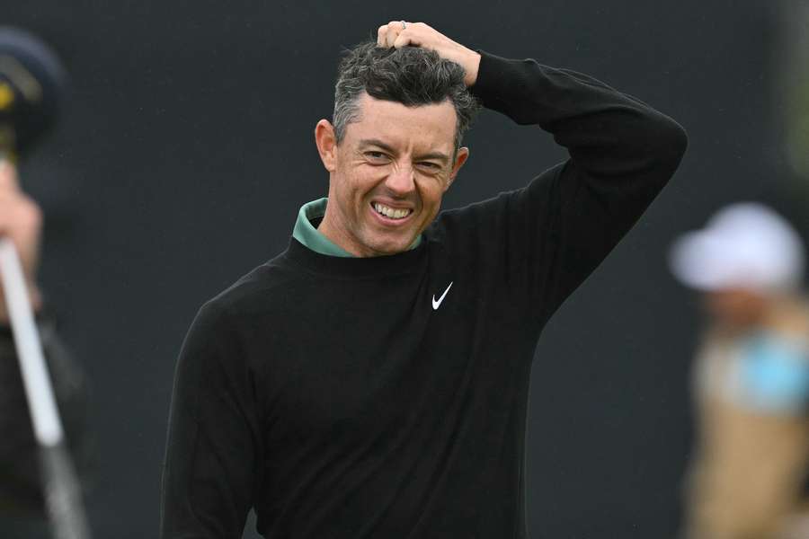 McIlroy struggled during the first round of The Open