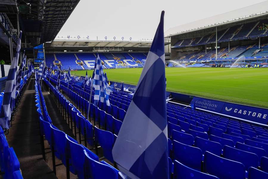 Interior view of the stadium ahead of the Premier League match between Everton and Crystal Palace at Goodison Park