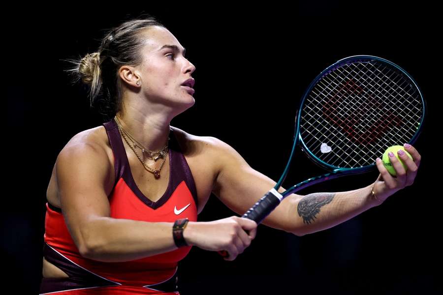 Aryna Sabalenková nastoupí k semifinále Turnaje mistryň. Aryna Sabalenková nastoupí k semifinále Turnaje mistryň.