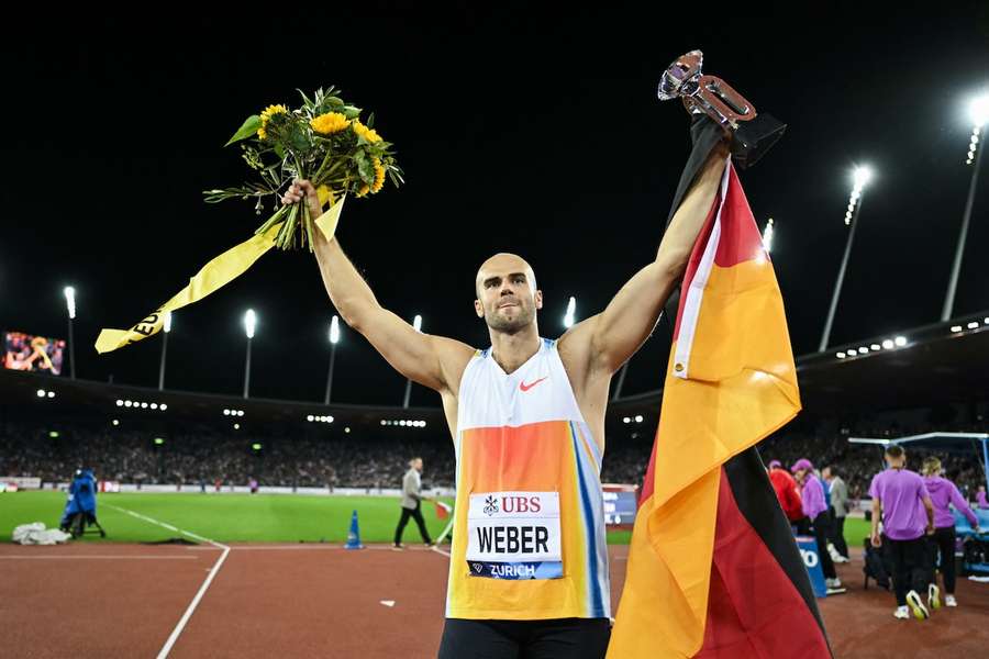 Julian Weber bei seinem Erfolg in der Diamond League Ende August