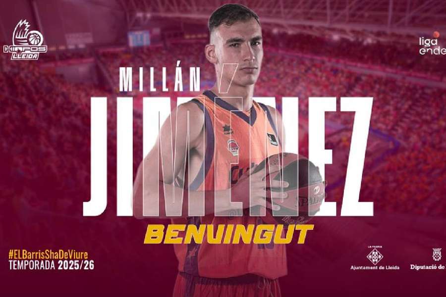 Millán Jiménez, nuevo jugador del Hiopos Lleida