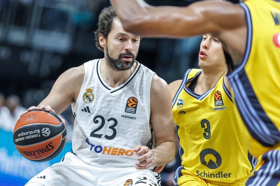 Sergio Llull durante el Alba Berlín-Real Madrid