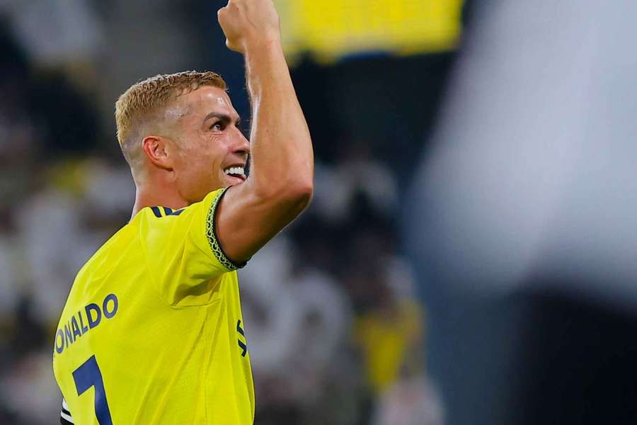 Ronaldo celebra o golo 978 da carreira