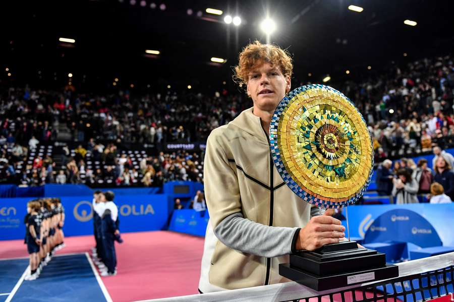 Jannik Sinner won the Open Sud de France ATP World Tour trophy last week