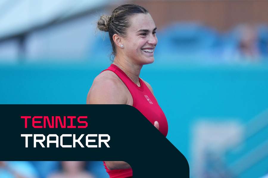 Sabalenka celebrates win