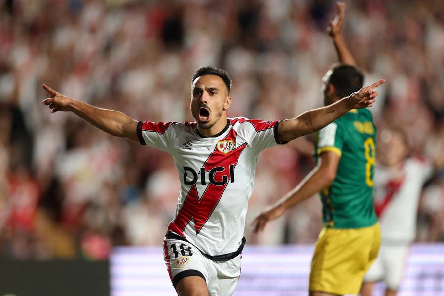 Álvaro García, goleador del Rayo Vallecano