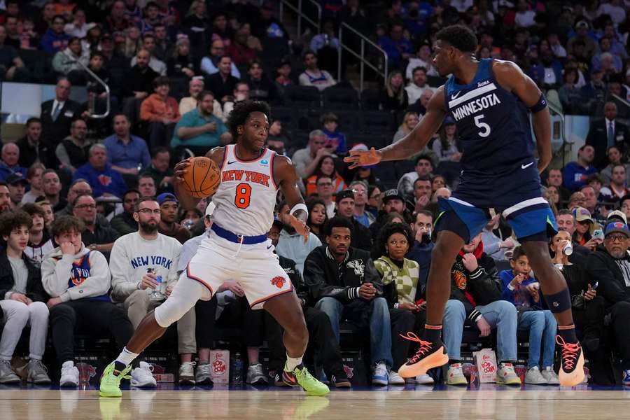 Anunoby in actie voor de Knicks