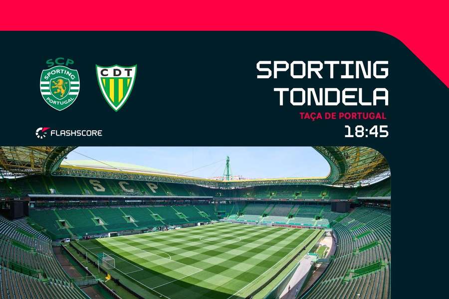 Sporting recebe Tondela na Taça