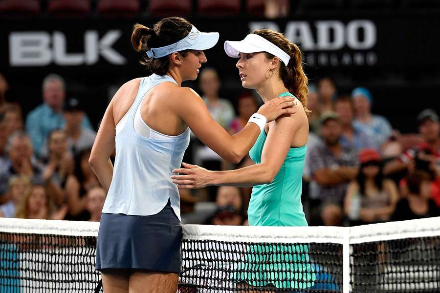 Cornet et Garcia à Brisbane en 2017.