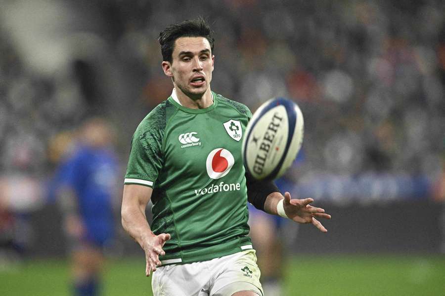 Johnny Sexton is expected to be fit for Ireland's Six Nations opener against Wales but Joey Carbery (pictured) has been omitted from the squad