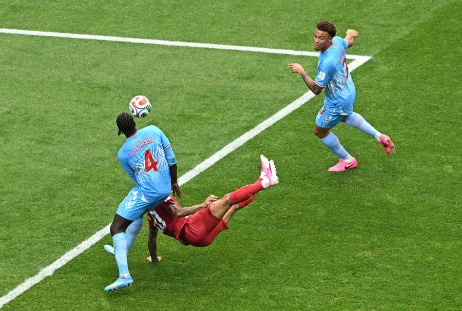 La rovesciata di Joao Cancelo La rovesciata di Joao Cancelo