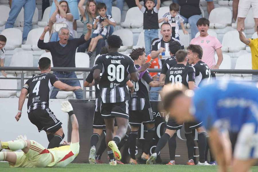 A festa dos jogadores do Amarante A festa dos jogadores do Amarante