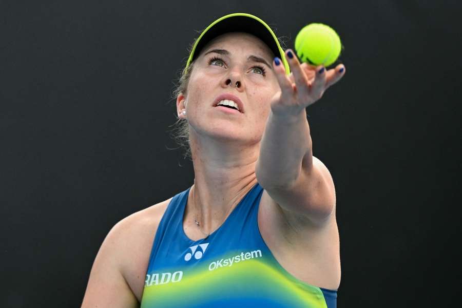 Česká jednička Linda Nosková na letošním Australian Open.