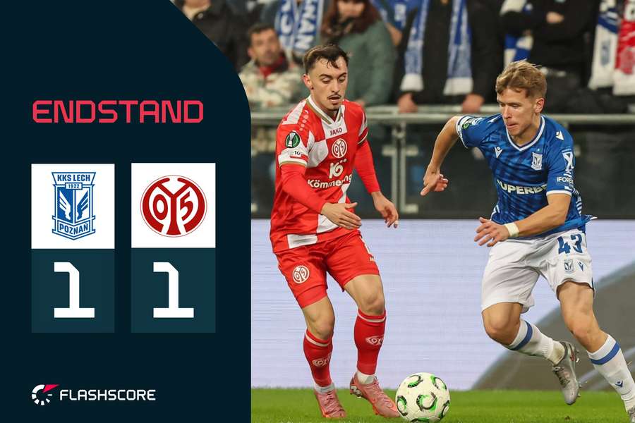 Paul Nebel im Zweikampf gegen Antoni Kozubal.