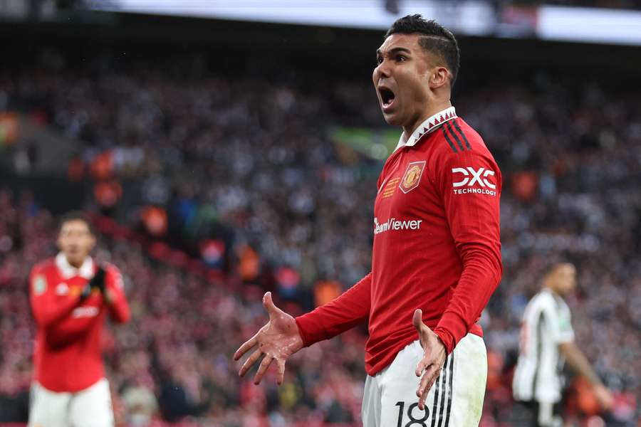 Casemiro opened the scoring from a Luke Shaw free kick in the 23rd minute