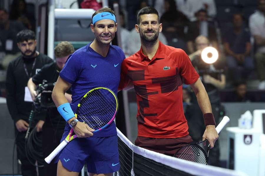 Nadal e Djokovic no último jogo entre ambos das suas carreiras