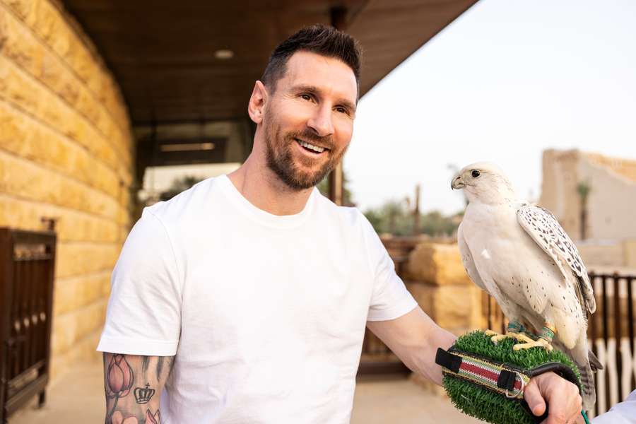 Messi divertiu-se na sua viagem à Arábia Saudita