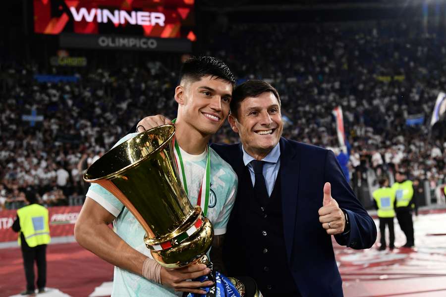 Correa con Zanetti
