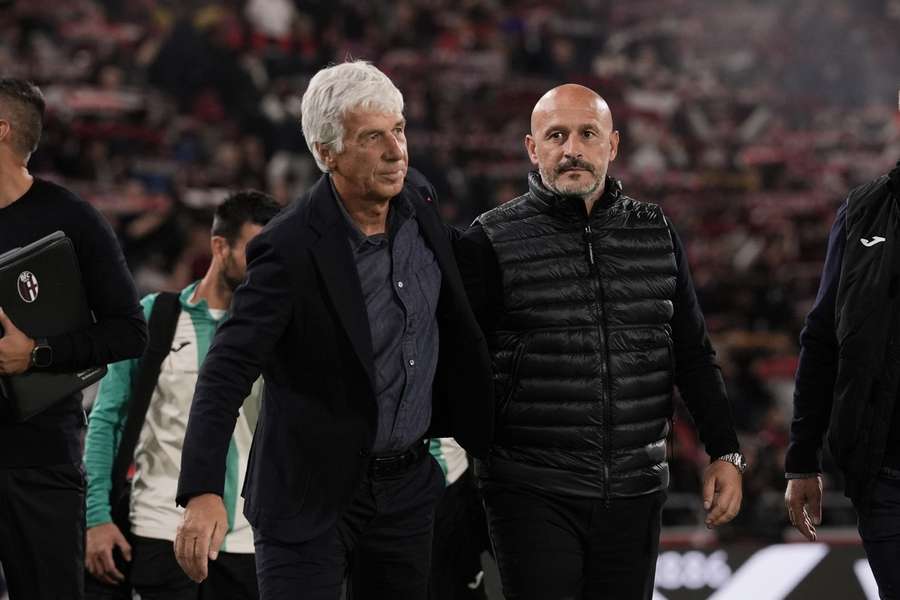 Italiano e Gasperini si salutano prima del match