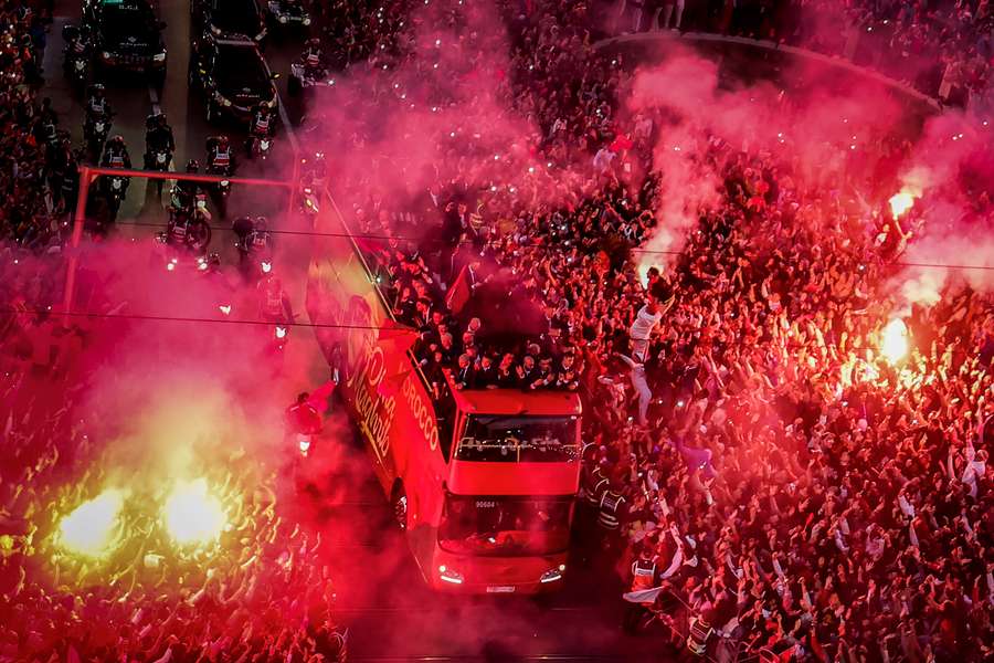 Marrocos foi recebido em festa depois do Mundial-2022