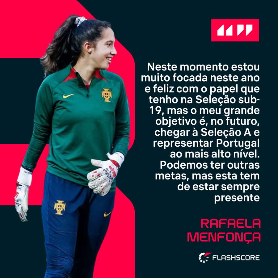 Rafaela sonha com a chamada à Seleção A Rafaela sonha com a chamada à Seleção A