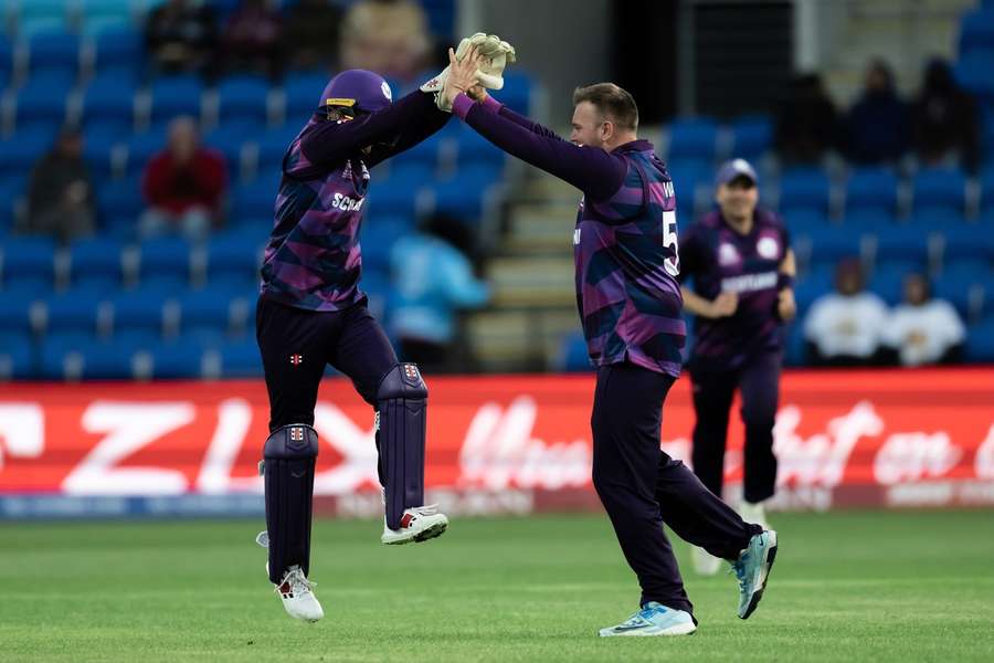 Mark Watt's unorthodox bowling was the pick of the game finishing with three wickets in Scotland's victory