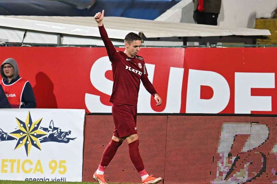 Louis Munteanu are 5 goluri marcate și o pasă decisivă în Superligă pentru CFR Cluj