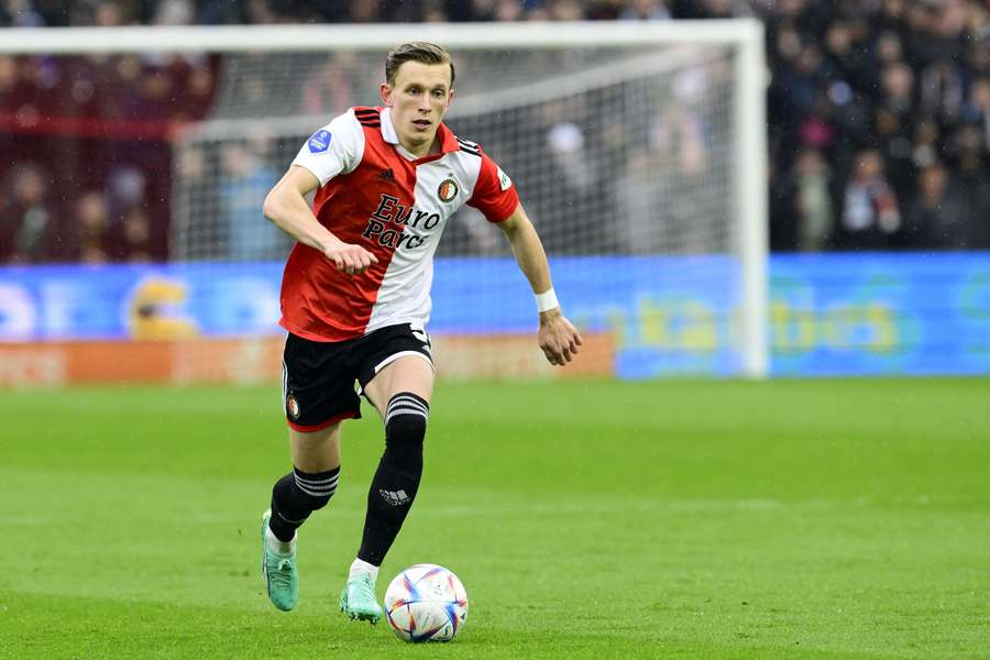 Marcus Pedersen in actie tegen FC Utrecht op 23 april