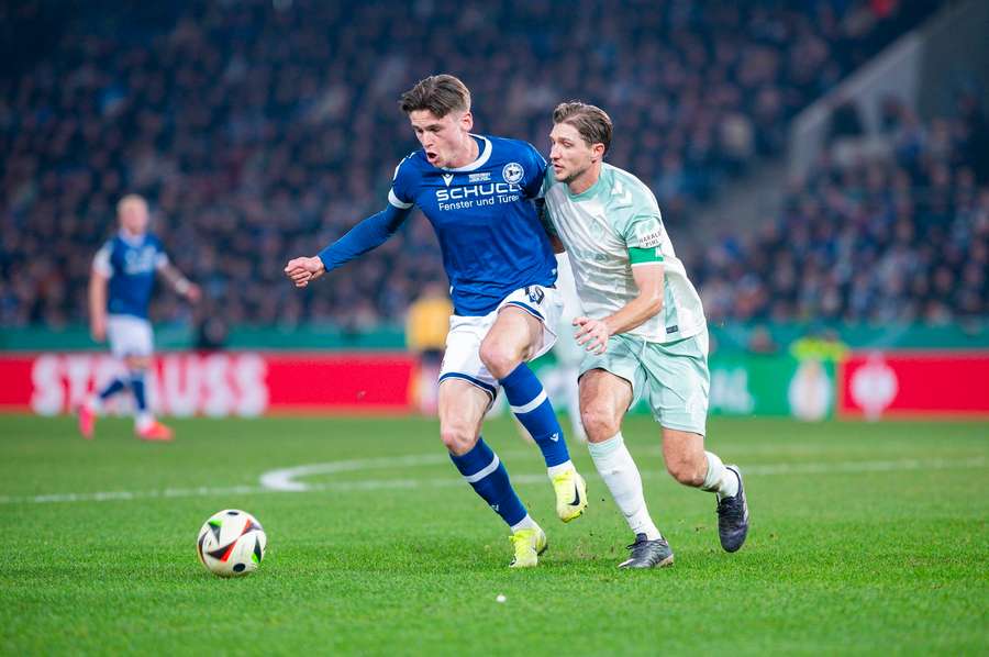 Niklas Stark und Maximilian Großer beim Pokalspiel Ende Februar.