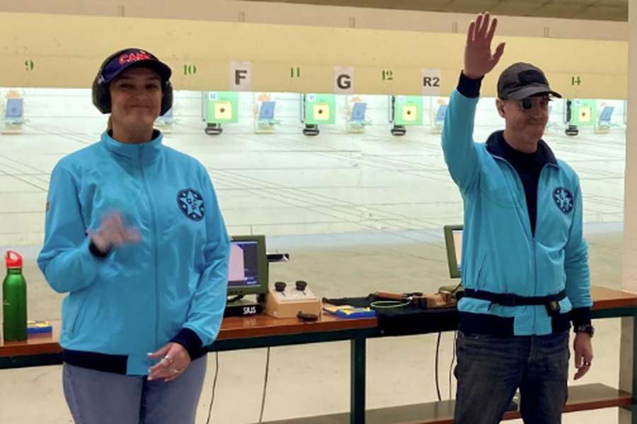 Sara Antunes e Pedro Afonso ficaram no 27.º lugar na prova de equipas mistas de carabina