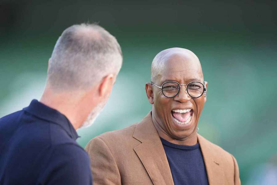 Ian Wright toen hij iets minder boos was