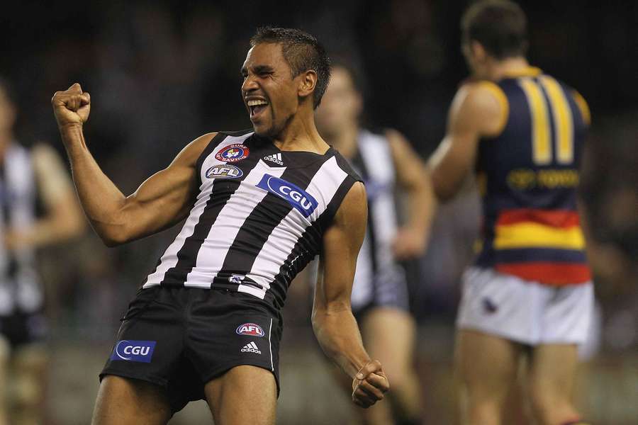 Krakouer played 35 games for Collingwood during his second AFL stint, kicking three goals in a 2011 NAB Cup final win.